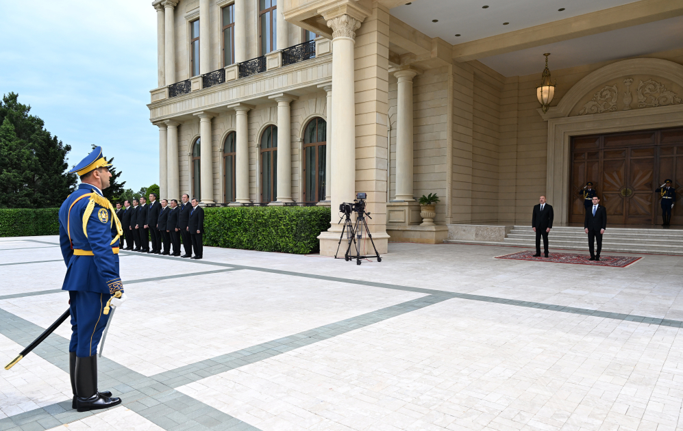 Baku hosts official welcome ceremony for President of Turkmenistan (PHOTO)