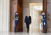 Baku hosts official welcome ceremony for President of Turkmenistan (PHOTO)