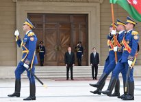 Baku hosts official welcome ceremony for President of Turkmenistan (PHOTO)