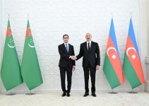 Baku hosts official welcome ceremony for President of Turkmenistan (PHOTO)