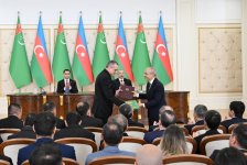 Azerbaijan and Turkmenistan exchange documents (PHOTO)