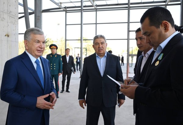 President Mirziyoyev visits Namangan to review strategic airport dev't
