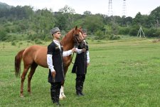 President Ilham Aliyev gifts President of Turkmenistan a Garabagh horse (PHOTO)