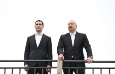 President Ilham Aliyev gifts President of Turkmenistan a Garabagh horse (PHOTO)