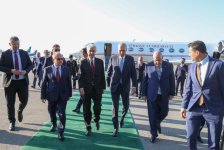 Speaker of Turkish Grand National Assembly arrives in Azerbaijan on working visit (PHOTO)