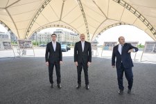 President Ilham Aliyev and President of Turkmenistan visit destroyed sites in Fuzuli city (PHOTO)