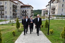 Presidents Ilham Aliyev and President Serdar Berdimuhamedov visited first residential complex built in Shusha City (PHOTO)