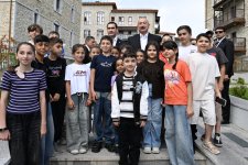 Presidents Ilham Aliyev and President Serdar Berdimuhamedov visited first residential complex built in Shusha City (PHOTO)