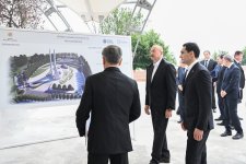 President Ilham Aliyev and President Serdar Berdimuhamedov visit construction site of Shusha Mosque (PHOTO)