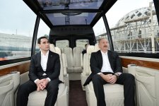 President Ilham Aliyev and President Serdar Berdimuhamedov visit construction site of Shusha Mosque (PHOTO)