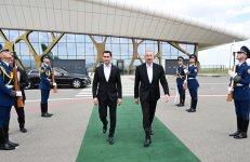 President of Turkmenistan Serdar Berdimuhamedov concludes state visit to Azerbaijan (PHOTO)
