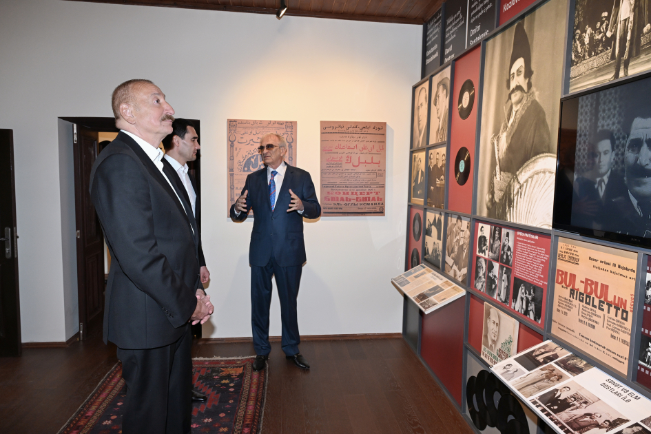 President Ilham Aliyev and President Serdar Berdimuhamedov visit Bulbul’s House-Museum in Shusha (PHOTO)