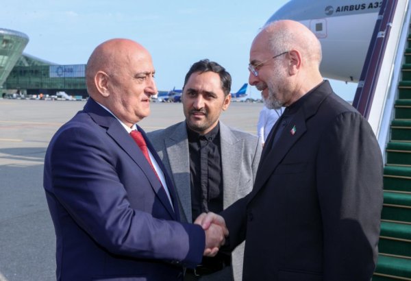Chairman of Islamic Consultative Council of Iran arrives in Azerbaijan