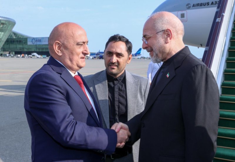 Chairman of Islamic Consultative Council of Iran arrives in Azerbaijan