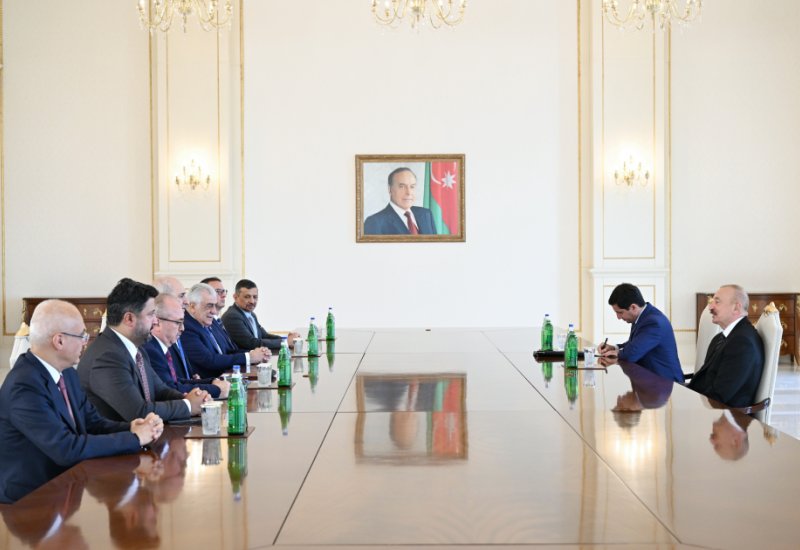 President Ilham Aliyev receives delegation led by Speaker of Grand National Assembly of Türkiye (PHOTO)