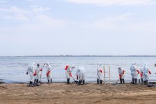 Cleanup campaign held in Dubendi residential area at Leyla Aliyeva’s initiative (PHOTO)