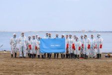 Cleanup campaign held in Dubendi residential area at Leyla Aliyeva’s initiative (PHOTO)