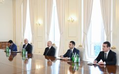 President Ilham Aliyev receivesdelegation led by Speaker of Iran’s Islamic Consultative Assembly (PHOTO)