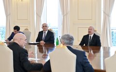 President Ilham Aliyev receivesdelegation led by Speaker of Iran’s Islamic Consultative Assembly (PHOTO)
