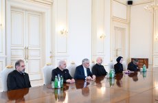 President Ilham Aliyev receivesdelegation led by Speaker of Iran’s Islamic Consultative Assembly (PHOTO)