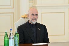 President Ilham Aliyev receivesdelegation led by Speaker of Iran’s Islamic Consultative Assembly (PHOTO)