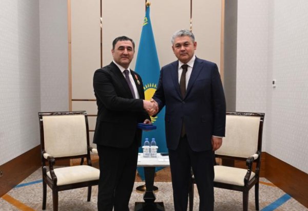 Azerbaijan's ambassador to Kazakhstan awarded Order of Dostyk