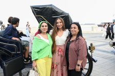 Leyla Aliyeva and Arzu Aliyeva attend opening and presentation ceremonies at the Seaside National Park (PHOTO)