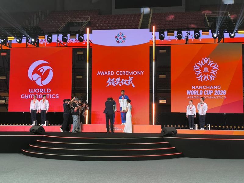 Azerbaijani gymnasts claim gold at World Cup (PHOTO)