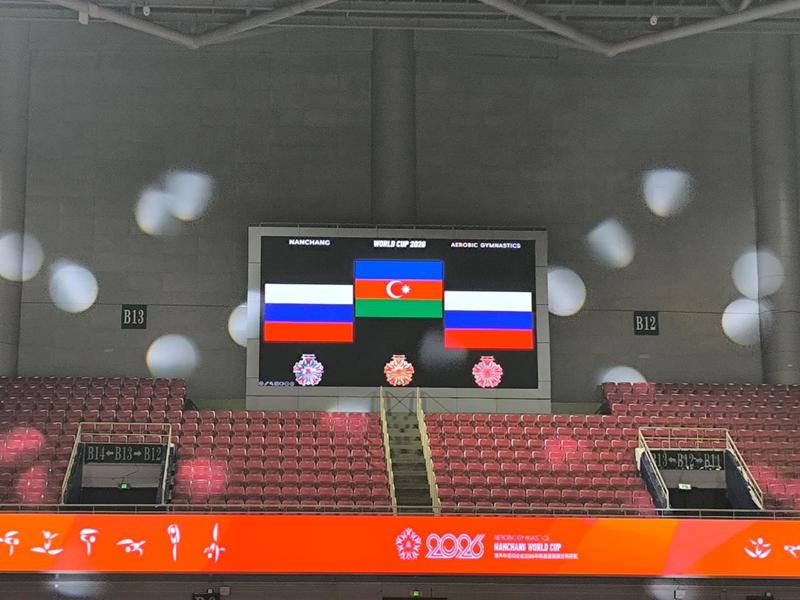 Azerbaijani gymnasts claim gold at World Cup (PHOTO)