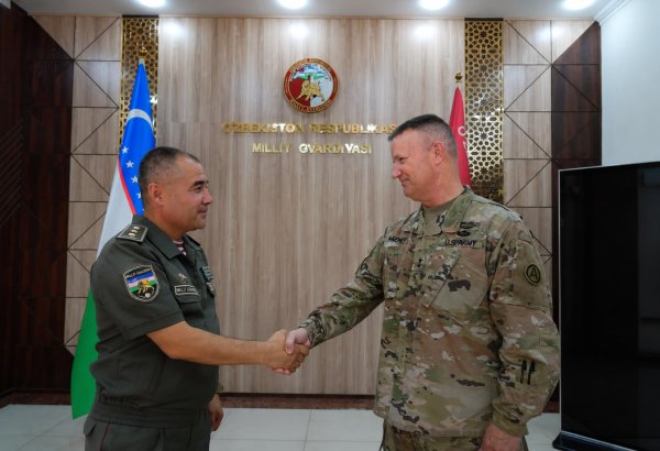 Uzbekistan's National Guard, U.S. Army review joint defense initiatives