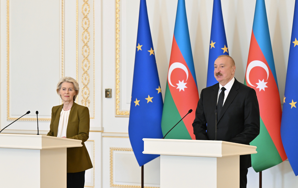 President Ilham Aliyev, President of European Commission make press statements (PHOTO/VIDEO)