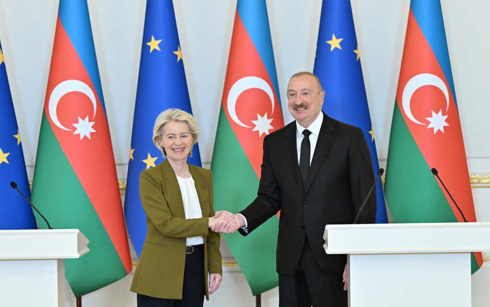 President Ilham Aliyev, President of European Commission make press statements (PHOTO/VIDEO)