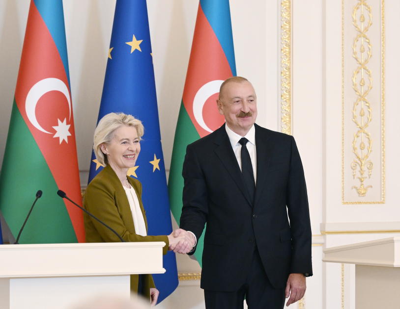 President Ilham Aliyev, President of European Commission make press statements (PHOTO/VIDEO)