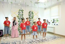 Heydar Aliyev Foundation VP Leyla Aliyeva meets with residents of children's home in Sheki (PHOTO)