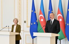 President Ilham Aliyev, President of European Commission make press statements (PHOTO/VIDEO)