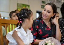 Heydar Aliyev Foundation VP Leyla Aliyeva meets with residents of children's home in Sheki (PHOTO)