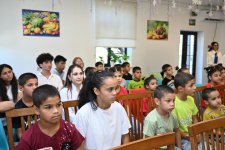 Heydar Aliyev Foundation VP Leyla Aliyeva meets with residents of children's home in Sheki (PHOTO)