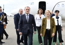 President of European Commission arrives in Azerbaijan (PHOTO)