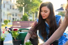 Modernized neighborhood in Yevlakh inaugurated with participation of Leyla Aliyeva (PHOTO)