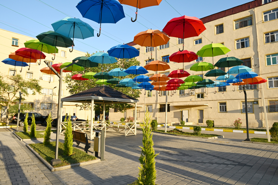 Modernized neighborhood in Yevlakh inaugurated with participation of Leyla Aliyeva (PHOTO)