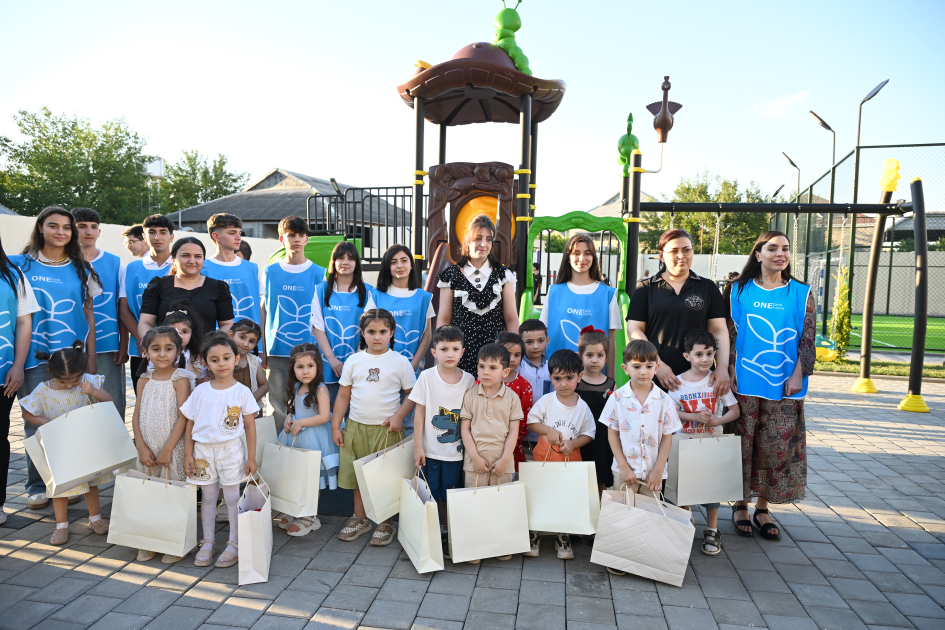 Modernized neighborhood in Yevlakh inaugurated with participation of Leyla Aliyeva (PHOTO)