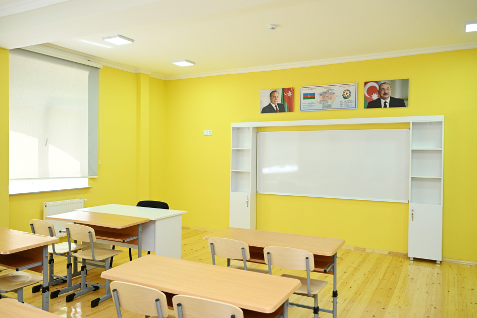 Leyla Aliyeva attends opening of new school building in Yevlakh (PHOTO)