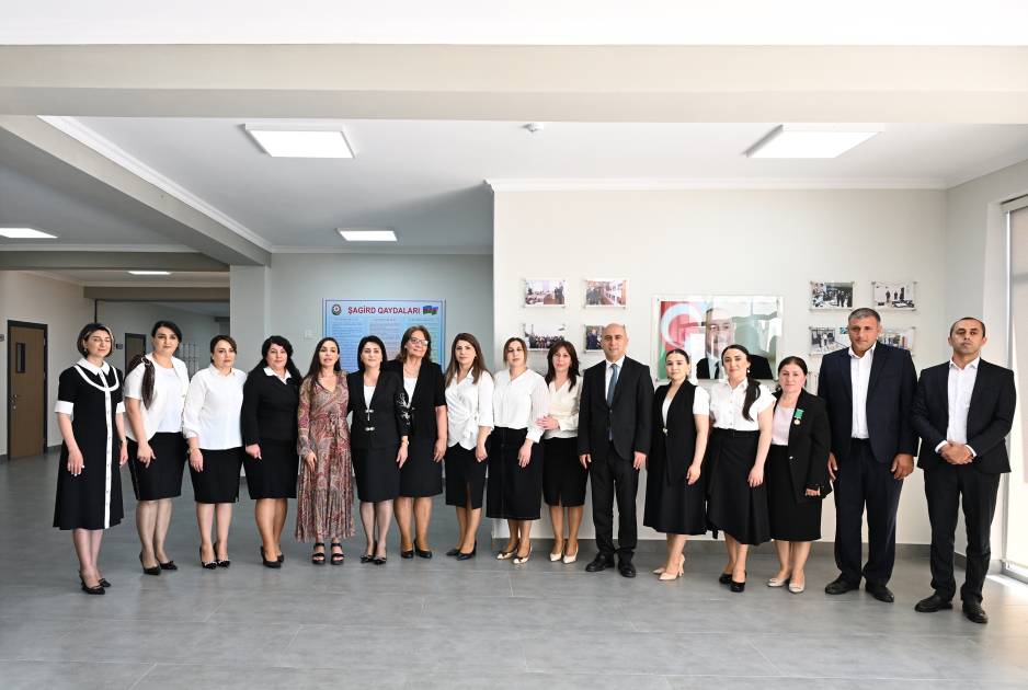 Leyla Aliyeva attends opening of new school building in Yevlakh (PHOTO)