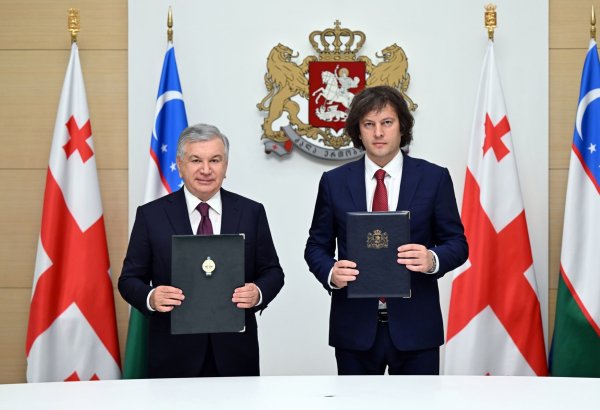 President Mirziyoyev, PM Kobakhidze sign strategic partnership declaration