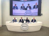Azerbaijan Railways meets with Russian, Iranian rail leaders on expanding cooperation (PHOTO)