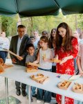 Leyla Aliyeva attends opening of individual exhibition and tree-planting campaign in Gabala (PHOTO)