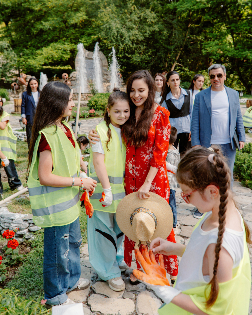 Leyla Aliyeva attends opening of individual exhibition and tree-planting campaign in Gabala (PHOTO)