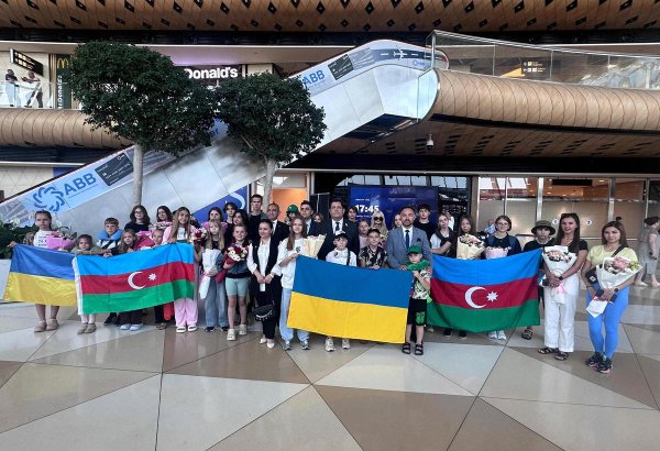 Another group of Ukrainian children arrives in Azerbaijan for rehabilitation