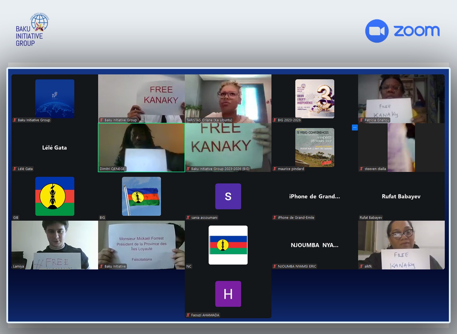 Baku Initiative Group holds meetup in support of Kanak people (PHOTO)