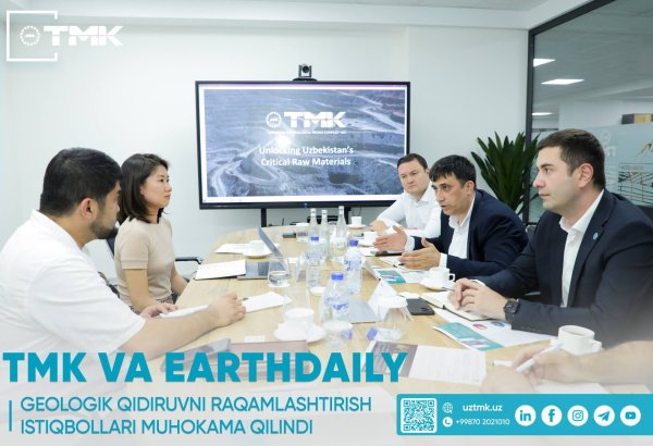Uzbekistan's TMK, Canada's EarthDaily explore AI use in mineral exploration